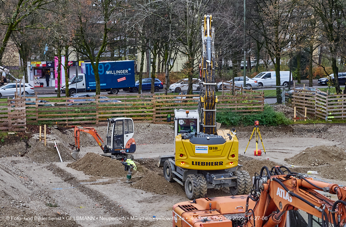 02.12.2022 - Baustelle an der Quiddestraße Haus für Kinder in Neuperlach